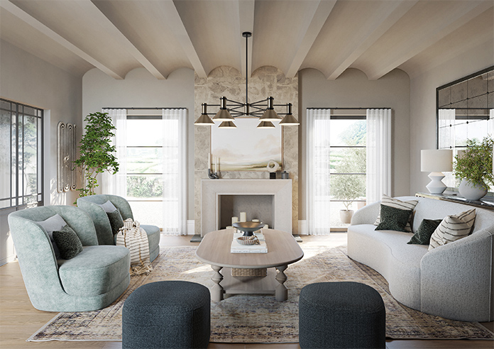 Casoria Voile, White Horizon - Made to Measure Curtains - Image 15